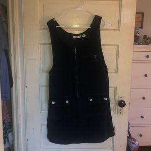 JLNY Corduroy overall minidress